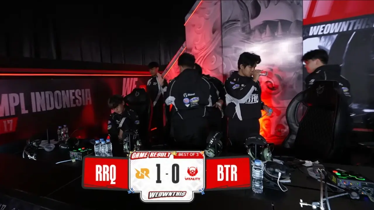 RRQ Hoshi Tampil Dominan dan Unggul 1-0 Atas Bigetron by Vitality di Game Pertama MPL ID S17 Pekan 6 Hari Kedua