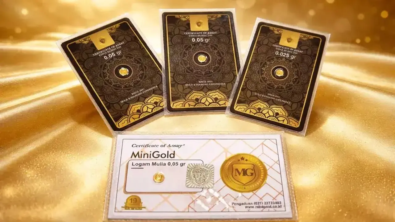 Harga Emas Pecahan Kecil: BSI, HRTA, Lotus Archi Turun, Minigold Naik